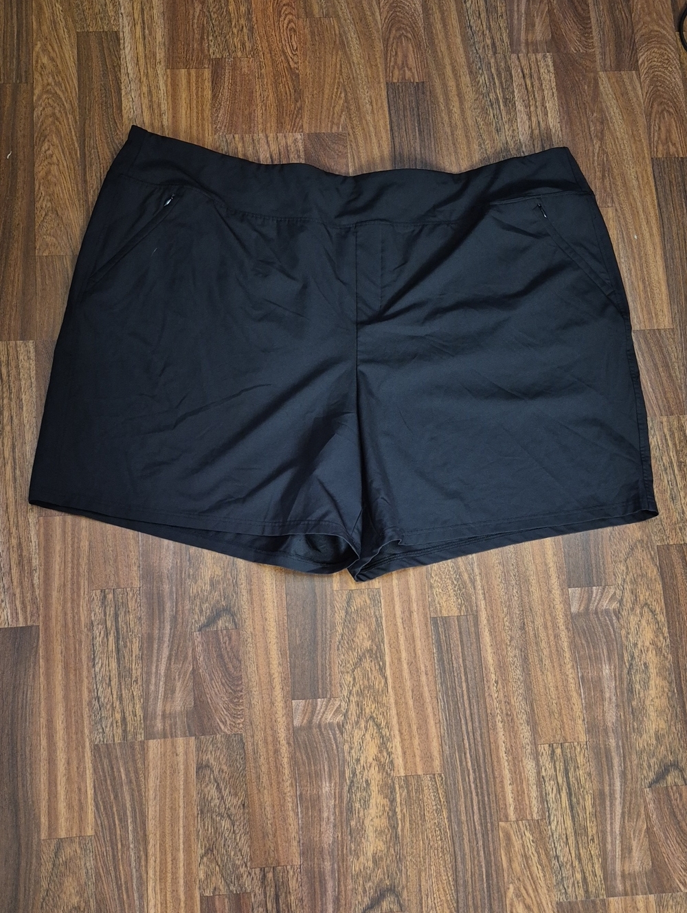 tek gear Black Athletic Zip-Pocket Shorts